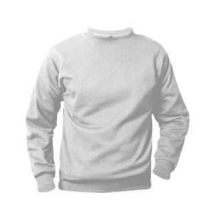 6254 - Crew Neck Fleece Sweatshirt - Ash Grey