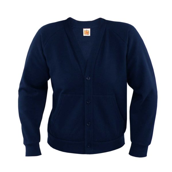 6291 - V-Neck Fleece Cardigan