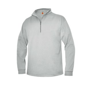 6295 - Quarter Zip Pullover Fleece Sweatshirt - Ash Grey