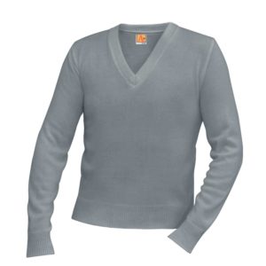 6500 - Jersey V-Neck Long-Sleeve Pullover - Grey Heather