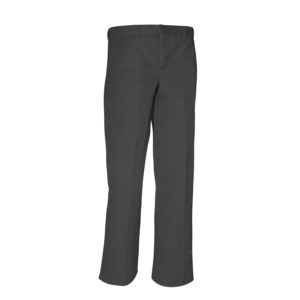 7863 - Bi Blend Plain Front Pants (Prep/Mens Relaxed Fit) - Charcoal Heather