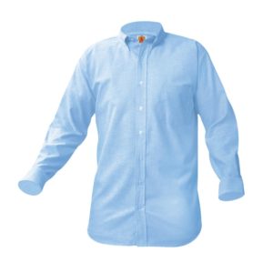 8137 - Oxford Long Sleeve Shirt (Male) - Blue