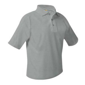 8760 - Pique Knit Short Sleeve Shirt (Unisex) - Ash Grey