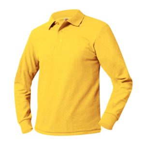 8766 - Pique Knit Long Sleeve Shirt (Unisex) - ST Maize Yellow