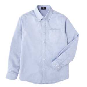 8140 - Co-Ed Long Sleeve Button Front Pin Point Oxford Shirt