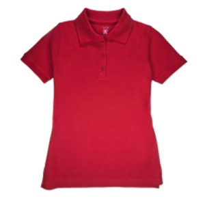 Fem Fit Short Sleeve Pique Polo w/ rib cuff - 9735