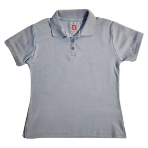 9737 - Fem Fit Interlock Polo w/Rib Trim Cuff