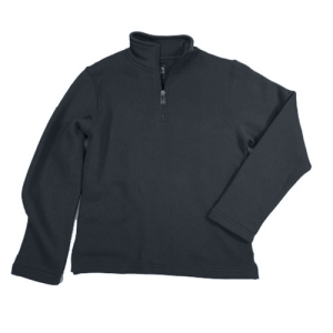 6144 - Long Sleeve 1/4 Zip Pull Over - Black
