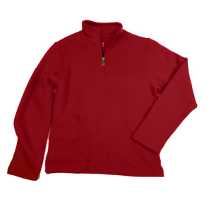 6144 - Long Sleeve 1/4 Zip Pull Over - Red