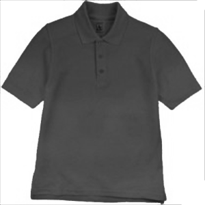 8760 - Co-Ed Short Sleeve Pique Polo w/hem cuff - Black