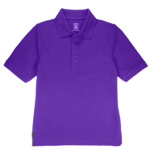 8761 - Co-Ed Short Sleeve Pique Polo w/ Rib Cuff - Tulane Purple