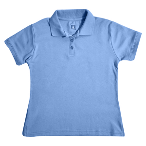 9737 - Fem Fit Interlock Polo w/Rib Trim Cuff