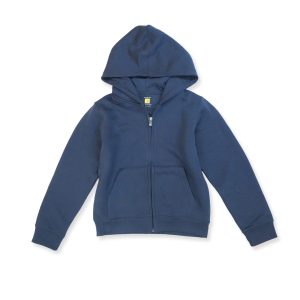 6143 - Long Sleeve Full Zip Hoodie w/Roo Pocket - Navy