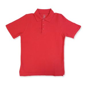 8760 - Co-Ed Short Sleeve Pique Polo w/hem cuff - Red