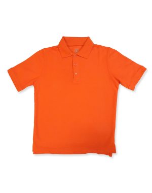 8761 - Co-Ed Short Sleeve Pique Polo w/ Rib Cuff - Tulane Orange