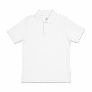 8320 - Co-Ed Short Sleeve Jersey Polo w/ Rib Cuff - White