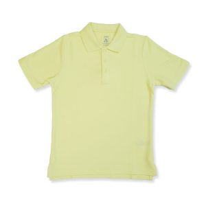 8760 - Co-Ed Short Sleeve Pique Polo w/hem cuff - Yellow